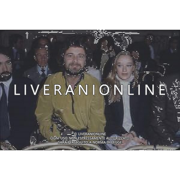 DIAP-RETROSPETTIVA ELEONORA GIORGI ATTRICE NELLA FOTO ELEONORA GIORGI CON BEPPE GRILLO NELL\'ANNO 1982 A ROMA AG ALDO LIVERANI SAS 