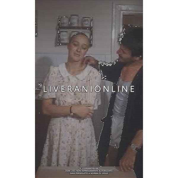 DIAP-RETROSPETTIVA ELEONORA GIORGI ATTRICE NELLA FOTO ELEONORA GIORGI CON BRUNO ZANIN A ROMA NELL\'ANNO 1986 SUL SET DEL FILM“ATTO D\'AMORE“ FOTO EDGARDO DELLA SCORCIOSA-AG ALDO LIVERANI SAS  