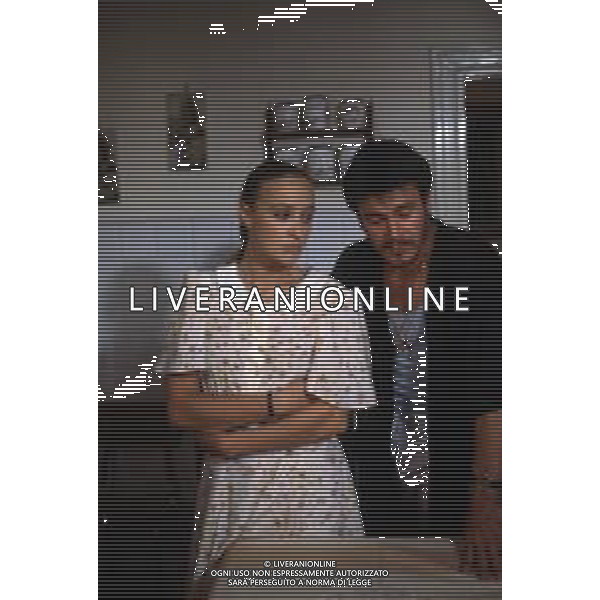 DIAP-RETROSPETTIVA ELEONORA GIORGI ATTRICE NELLA FOTO ELEONORA GIORGI CON BRUNO ZANIN A ROMA NELL\'ANNO 1986 SUL SET DEL FILM“ATTO D\'AMORE“ FOTO EDGARDO DELLA SCORCIOSA-AG ALDO LIVERANI SAS  