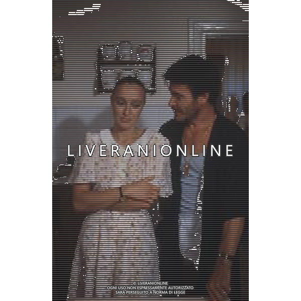 DIAP-RETROSPETTIVA ELEONORA GIORGI ATTRICE NELLA FOTO ELEONORA GIORGI CON BRUNO ZANIN A ROMA NELL\'ANNO 1986 SUL SET DEL FILM“ATTO D\'AMORE“ FOTO EDGARDO DELLA SCORCIOSA-AG ALDO LIVERANI SAS  