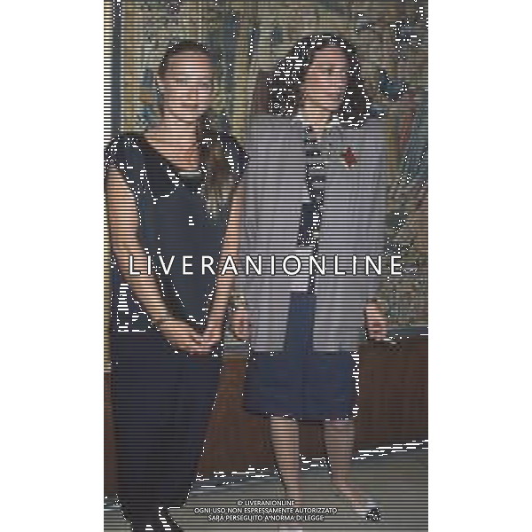 DIAP-RETROSPETTIVA ELEONORA GIORGI ATTRICE NELLA FOTO ELEONORA GIORGI CON MARISA BARENSON A ROMA NELL\'ANNO 1987 FOTO EDGARDO DELLA SCORCIOSA-AG ALDO LIVERANI SAS   