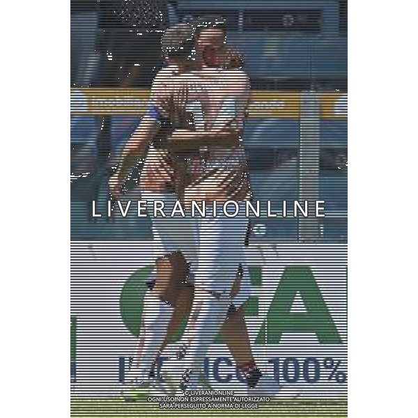 5-5-2024. Cagliari calcio-U.S. Lecce 35° giornata campionato calcio italiano Serie A 2023/2024, stadio Unipol Domus Cagliari. Foto Salvatore Moi/Agenzia Aldo Liverani s.as. Nella foto: Gol ed esultanza del Cagliari in casa contro Lecce. Segna: Yerry Mina Cagliari ©MOI SALVATORE / AGENZIA ALDO LIVERANI SAS