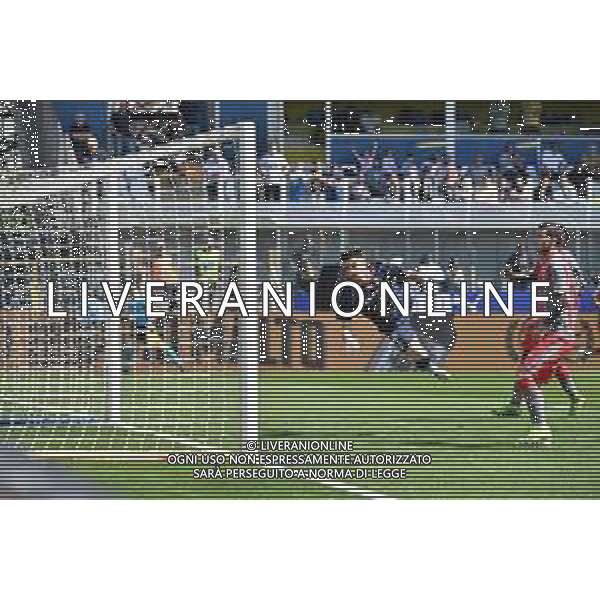 TVRG Parma vs Cremonese nella foto Franco Damian Vazquez (Cremonese) segna il gol dell\'1 a 0 Parma 05-05-2024 Stadio Ennio Tardini Campionato Serie BKT - 37a giornata foto Roberto Garavaglia/Agenzia Aldo Liverani sas