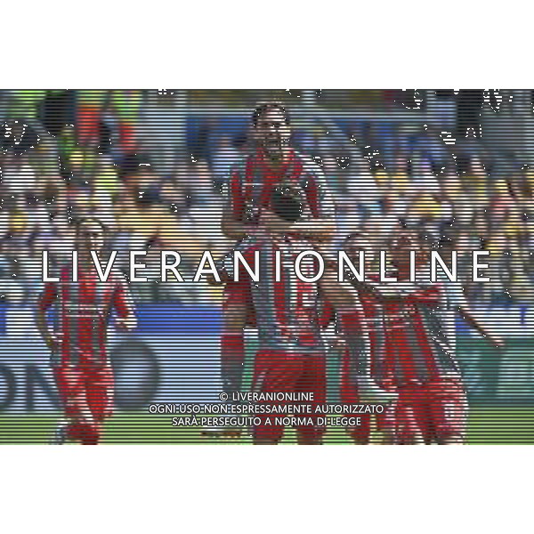 TVRG Parma vs Cremonese nella foto Franco Damian Vazquez (Cremonese) esulta dopo il gol dell\'1 a 0 Parma 05-05-2024 Stadio Ennio Tardini Campionato Serie BKT - 37a giornata foto Roberto Garavaglia/Agenzia Aldo Liverani sas