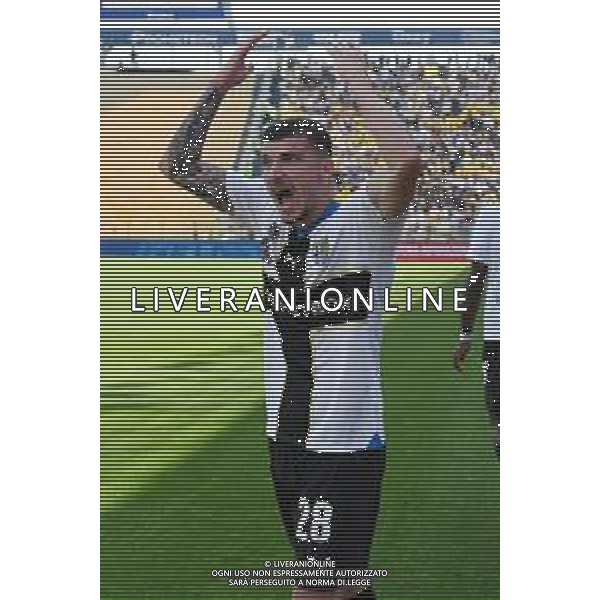 TVRG Parma vs Cremonese nella foto Valentin Mihaila (Parma) esulta dopo il gol dell\'1 a 1 Parma 05-05-2024 Stadio Ennio Tardini Campionato Serie BKT - 37a giornata foto Roberto Garavaglia/Agenzia Aldo Liverani sas