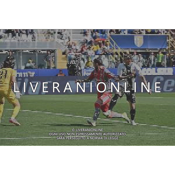TVRG Parma vs Cremonese nella foto Valentin Mihaila (Parma) segna il gol dell\'1 a 1 Parma 05-05-2024 Stadio Ennio Tardini Campionato Serie BKT - 37a giornata foto Roberto Garavaglia/Agenzia Aldo Liverani sas