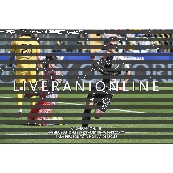 TVRG Parma vs Cremonese nella foto Valentin Mihaila (Parma) esulta dopo il gol dell\'1 a 1 Parma 05-05-2024 Stadio Ennio Tardini Campionato Serie BKT - 37a giornata foto Roberto Garavaglia/Agenzia Aldo Liverani sas