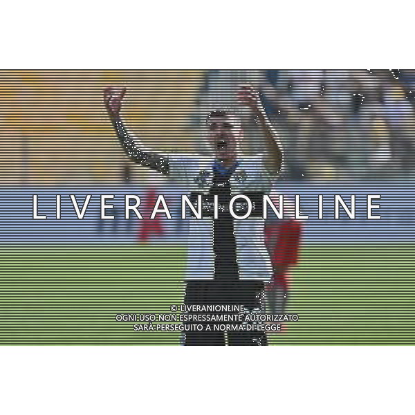 TVRG Parma vs Cremonese nella foto Valentin Mihaila (Parma) esulta dopo il gol dell\'1 a 1 Parma 05-05-2024 Stadio Ennio Tardini Campionato Serie BKT - 37a giornata foto Roberto Garavaglia/Agenzia Aldo Liverani sas
