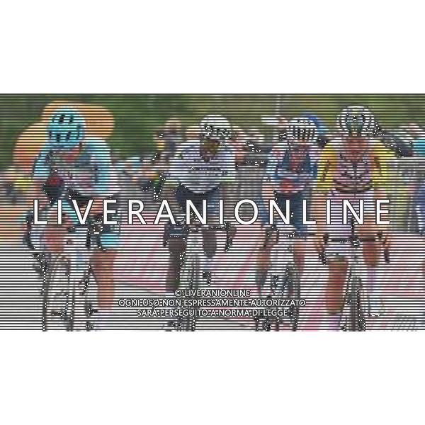 05-05-2024 Giro D\'italia; Tappa 02 San Francesco Al Campo - Oropa; 2024, Astana Qazaqstan; Mulubrhan, Henok; Oropa; ©SIROTTI / AGENZIA ALDO LIVERANI SAS