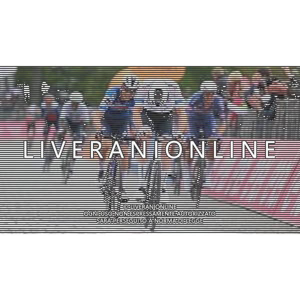 05-05-2024 Giro D\'italia; Tappa 02 San Francesco Al Campo - Oropa; 2024, Decathlon - Ag2r La Mondiale; Baudin, Alex; Oropa; ©SIROTTI / AGENZIA ALDO LIVERANI SAS