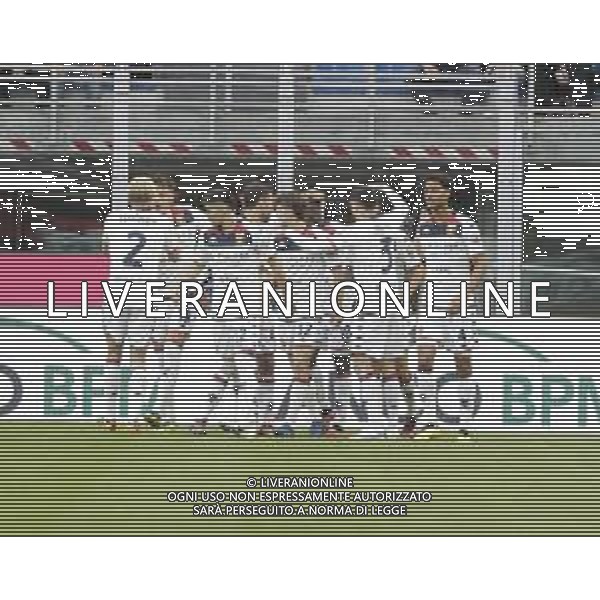 Esultanza dopo il gol su rigore di mateo retegui - MILAN - GENOA CAMPIONATO CALCIO SERIE A TIM 05.05.2024 ©PAOLO GIAMPIETRI / AGENZIA ALDO LIVERANI SAS