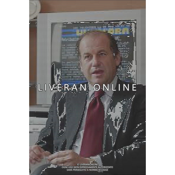 02-05-2005 MILANO INCONTRO CON LUCIANO ROSSI PRESIDENTE FEDERAZIONE TIRO A VOLO ALLA SEDE DELLA GAZZETTA DELLO SPORT NELLA FOTO LUCIANO ROSSI PRESIDENTE FEDERAZIONE TIRO A VOLO AG ALDO LIVERANI SAS