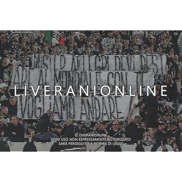 Roma vs Juventus - Campionato Serie A TIM - 35 giornata - Stadio Olimpico - Roma 05-05-2024 nella foto Striscione curva tifosi Juve per Allegri ©Federico Gaetano / AGENZIA ALDO LIVERANI SAS