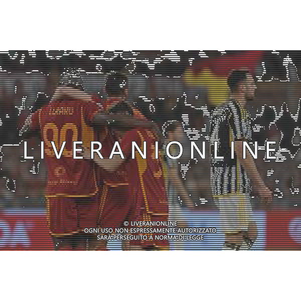 Roma vs Juventus - Campionato Serie A TIM - 35 giornata - Stadio Olimpico - Roma 05-05-2024 nella foto Esultanza dopo il gol di romelu Lukaku ©Federico Gaetano / AGENZIA ALDO LIVERANI SAS
