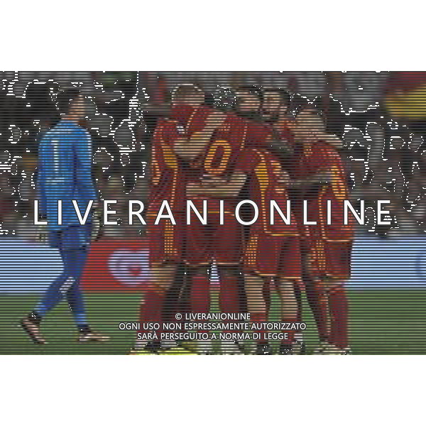 Roma vs Juventus - Campionato Serie A TIM - 35 giornata - Stadio Olimpico - Roma 05-05-2024 nella foto Esultanza dopo il gol di romelu Lukaku ©Federico Gaetano / AGENZIA ALDO LIVERANI SAS
