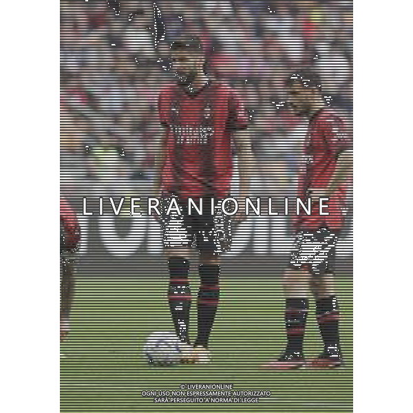 Olivier Giroud e Alessandro Florenzi -MILAN - GENOA CAMPIONATO CALCIO SERIE A TIM 05.05.2024 ©PAOLO GIAMPIETRI / AGENZIA ALDO LIVERANI SAS