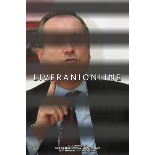 21-04-2005 MILANO REDAZIOE DELLA GAZZETTA DELLO SPORT OSPITE IL PRESIDENTE DELLA LAZIO CALCIO CLAUDIO LOTITO MELLA FOTO CLAUDIO LOTITO AG ALDO LIVERANI SAS