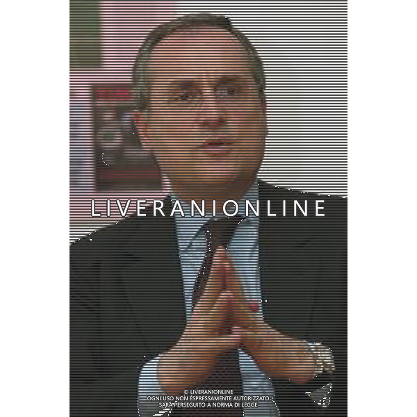 21-04-2005 MILANO REDAZIOE DELLA GAZZETTA DELLO SPORT OSPITE IL PRESIDENTE DELLA LAZIO CALCIO CLAUDIO LOTITO MELLA FOTO CLAUDIO LOTITO AG ALDO LIVERANI SAS