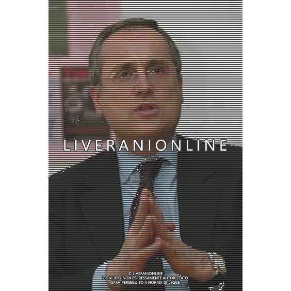 21-04-2005 MILANO REDAZIOE DELLA GAZZETTA DELLO SPORT OSPITE IL PRESIDENTE DELLA LAZIO CALCIO CLAUDIO LOTITO MELLA FOTO CLAUDIO LOTITO AG ALDO LIVERANI SAS
