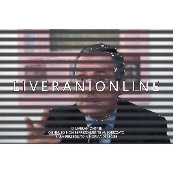 21-04-2005 MILANO REDAZIOE DELLA GAZZETTA DELLO SPORT OSPITE IL PRESIDENTE DELLA LAZIO CALCIO CLAUDIO LOTITO MELLA FOTO CLAUDIO LOTITO AG ALDO LIVERANI SAS
