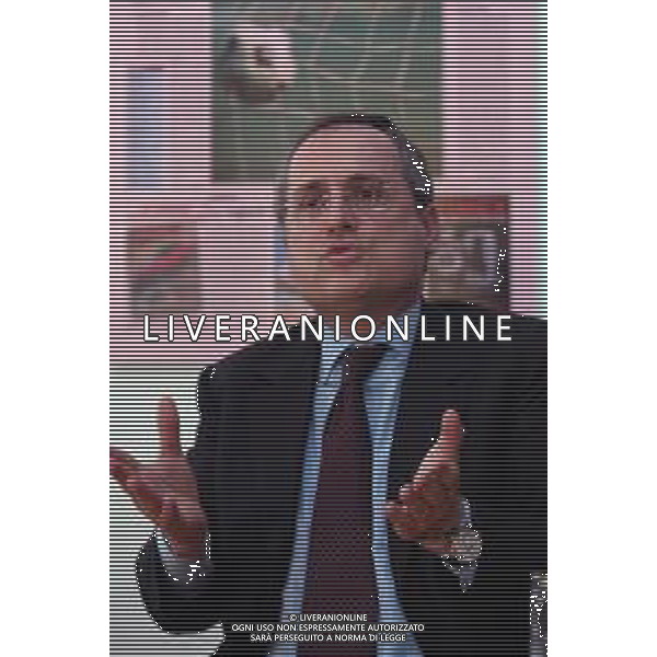 21-04-2005 MILANO REDAZIOE DELLA GAZZETTA DELLO SPORT OSPITE IL PRESIDENTE DELLA LAZIO CALCIO CLAUDIO LOTITO MELLA FOTO CLAUDIO LOTITO AG ALDO LIVERANI SAS