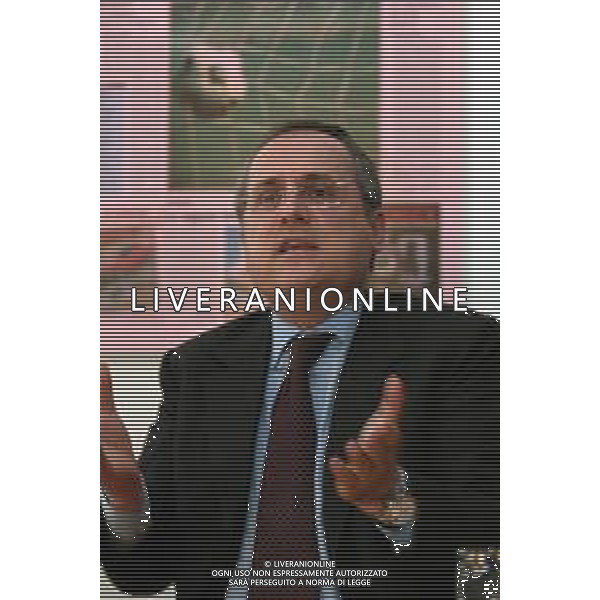 21-04-2005 MILANO REDAZIOE DELLA GAZZETTA DELLO SPORT OSPITE IL PRESIDENTE DELLA LAZIO CALCIO CLAUDIO LOTITO MELLA FOTO CLAUDIO LOTITO AG ALDO LIVERANI SAS
