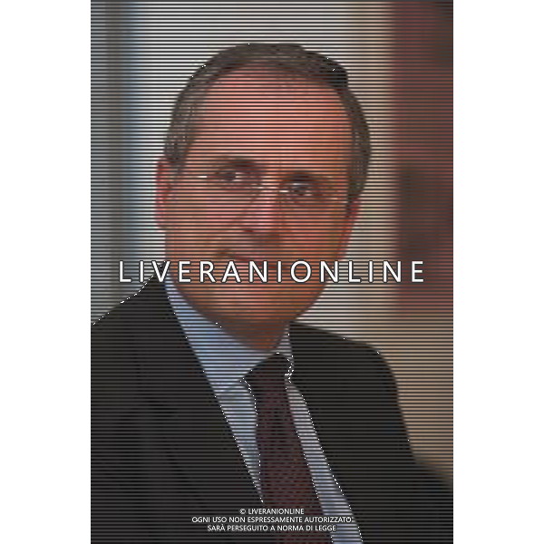 21-04-2005 MILANO REDAZIOE DELLA GAZZETTA DELLO SPORT OSPITE IL PRESIDENTE DELLA LAZIO CALCIO CLAUDIO LOTITO MELLA FOTO CLAUDIO LOTITO AG ALDO LIVERANI SAS