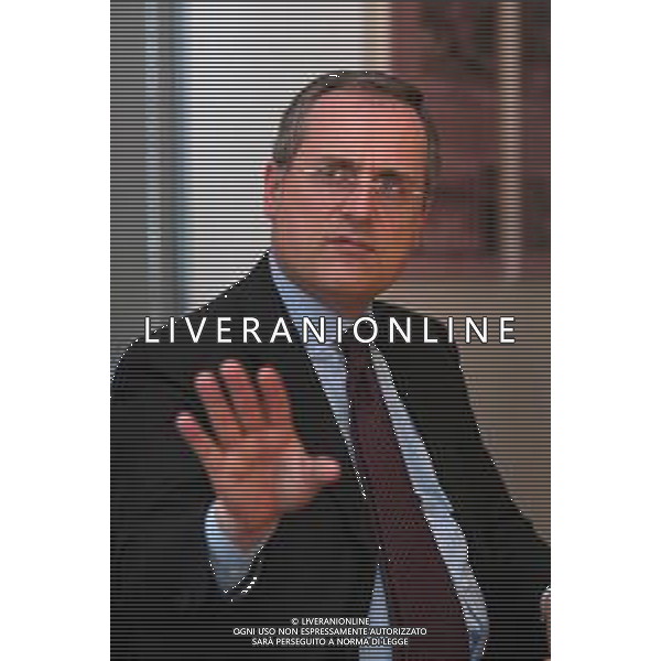 21-04-2005 MILANO REDAZIOE DELLA GAZZETTA DELLO SPORT OSPITE IL PRESIDENTE DELLA LAZIO CALCIO CLAUDIO LOTITO MELLA FOTO CLAUDIO LOTITO AG ALDO LIVERANI SAS