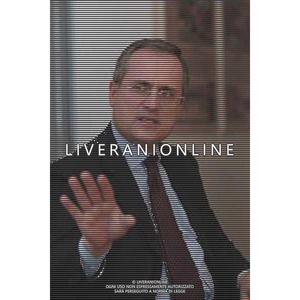 21-04-2005 MILANO REDAZIOE DELLA GAZZETTA DELLO SPORT OSPITE IL PRESIDENTE DELLA LAZIO CALCIO CLAUDIO LOTITO MELLA FOTO CLAUDIO LOTITO AG ALDO LIVERANI SAS
