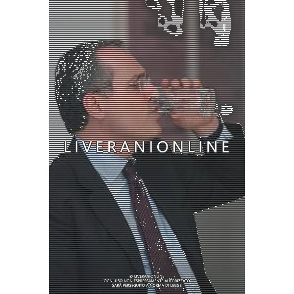 21-04-2005 MILANO REDAZIOE DELLA GAZZETTA DELLO SPORT OSPITE IL PRESIDENTE DELLA LAZIO CALCIO CLAUDIO LOTITO MELLA FOTO CLAUDIO LOTITO AG ALDO LIVERANI SAS