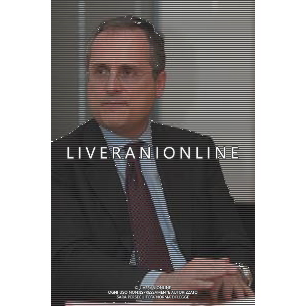 21-04-2005 MILANO REDAZIOE DELLA GAZZETTA DELLO SPORT OSPITE IL PRESIDENTE DELLA LAZIO CALCIO CLAUDIO LOTITO MELLA FOTO CLAUDIO LOTITO AG ALDO LIVERANI SAS