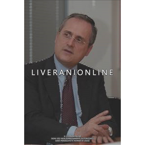 21-04-2005 MILANO REDAZIOE DELLA GAZZETTA DELLO SPORT OSPITE IL PRESIDENTE DELLA LAZIO CALCIO CLAUDIO LOTITO MELLA FOTO CLAUDIO LOTITO AG ALDO LIVERANI SAS