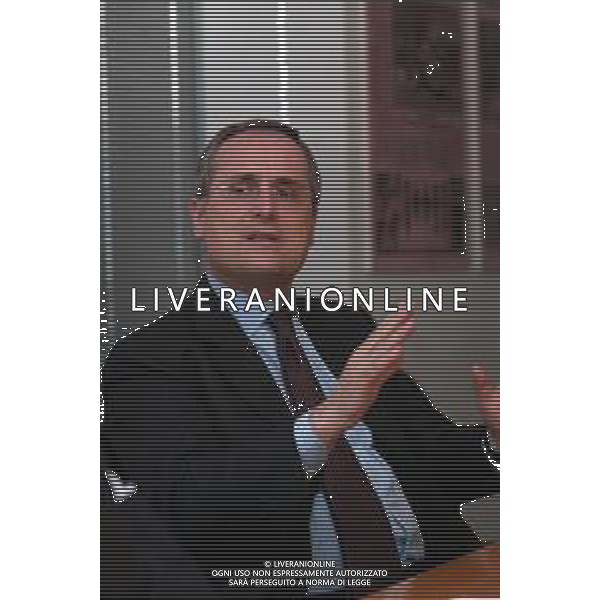 21-04-2005 MILANO REDAZIOE DELLA GAZZETTA DELLO SPORT OSPITE IL PRESIDENTE DELLA LAZIO CALCIO CLAUDIO LOTITO MELLA FOTO CLAUDIO LOTITO AG ALDO LIVERANI SAS