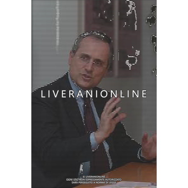 21-04-2005 MILANO REDAZIOE DELLA GAZZETTA DELLO SPORT OSPITE IL PRESIDENTE DELLA LAZIO CALCIO CLAUDIO LOTITO MELLA FOTO CLAUDIO LOTITO AG ALDO LIVERANI SAS