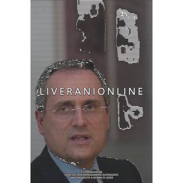 21-04-2005 MILANO REDAZIOE DELLA GAZZETTA DELLO SPORT OSPITE IL PRESIDENTE DELLA LAZIO CALCIO CLAUDIO LOTITO MELLA FOTO CLAUDIO LOTITO AG ALDO LIVERANI SAS