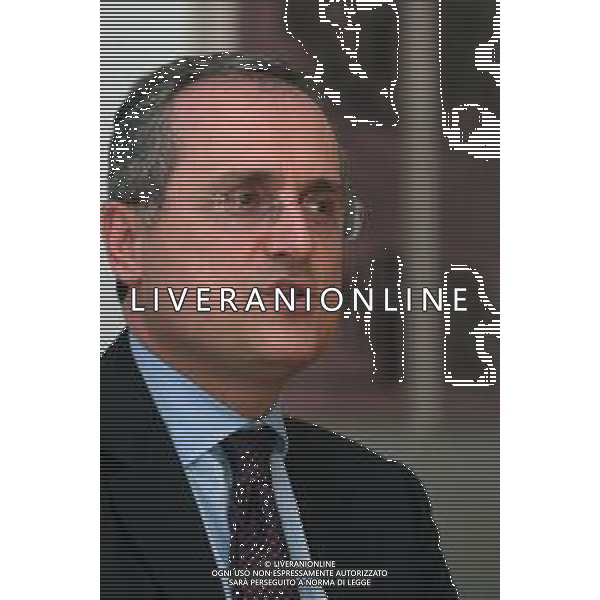 21-04-2005 MILANO REDAZIOE DELLA GAZZETTA DELLO SPORT OSPITE IL PRESIDENTE DELLA LAZIO CALCIO CLAUDIO LOTITO MELLA FOTO CLAUDIO LOTITO AG ALDO LIVERANI SAS
