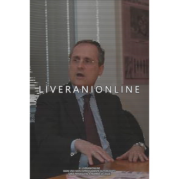 21-04-2005 MILANO REDAZIOE DELLA GAZZETTA DELLO SPORT OSPITE IL PRESIDENTE DELLA LAZIO CALCIO CLAUDIO LOTITO MELLA FOTO CLAUDIO LOTITO AG ALDO LIVERANI SAS