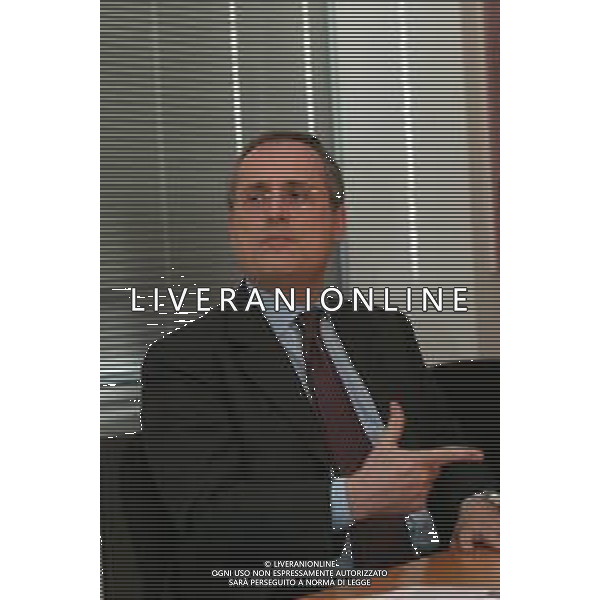 21-04-2005 MILANO REDAZIOE DELLA GAZZETTA DELLO SPORT OSPITE IL PRESIDENTE DELLA LAZIO CALCIO CLAUDIO LOTITO MELLA FOTO CLAUDIO LOTITO AG ALDO LIVERANI SAS