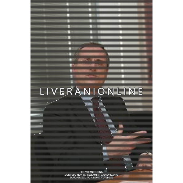 21-04-2005 MILANO REDAZIOE DELLA GAZZETTA DELLO SPORT OSPITE IL PRESIDENTE DELLA LAZIO CALCIO CLAUDIO LOTITO MELLA FOTO CLAUDIO LOTITO AG ALDO LIVERANI SAS