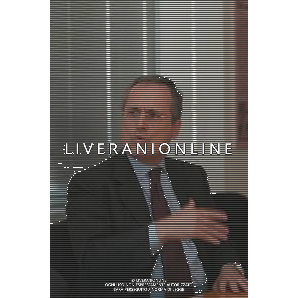 21-04-2005 MILANO REDAZIOE DELLA GAZZETTA DELLO SPORT OSPITE IL PRESIDENTE DELLA LAZIO CALCIO CLAUDIO LOTITO MELLA FOTO CLAUDIO LOTITO AG ALDO LIVERANI SAS