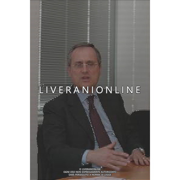 21-04-2005 MILANO REDAZIOE DELLA GAZZETTA DELLO SPORT OSPITE IL PRESIDENTE DELLA LAZIO CALCIO CLAUDIO LOTITO MELLA FOTO CLAUDIO LOTITO AG ALDO LIVERANI SAS