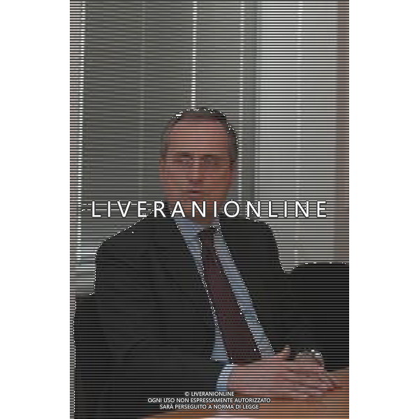 21-04-2005 MILANO REDAZIOE DELLA GAZZETTA DELLO SPORT OSPITE IL PRESIDENTE DELLA LAZIO CALCIO CLAUDIO LOTITO MELLA FOTO CLAUDIO LOTITO AG ALDO LIVERANI SAS