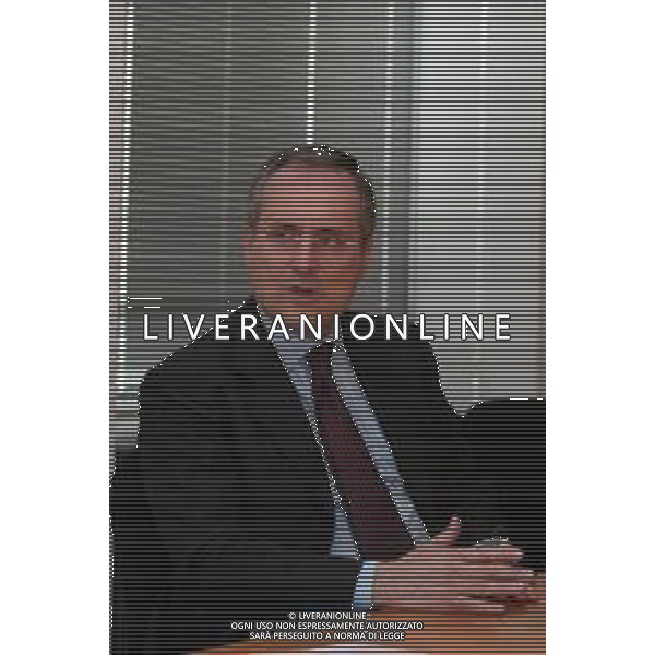 21-04-2005 MILANO REDAZIOE DELLA GAZZETTA DELLO SPORT OSPITE IL PRESIDENTE DELLA LAZIO CALCIO CLAUDIO LOTITO MELLA FOTO CLAUDIO LOTITO AG ALDO LIVERANI SAS