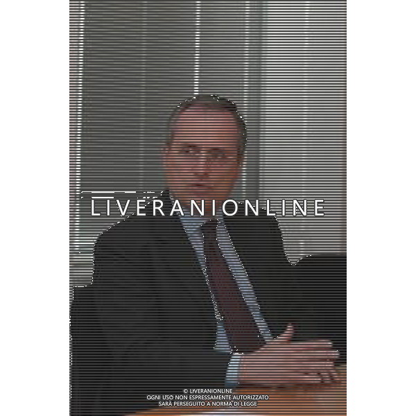 21-04-2005 MILANO REDAZIOE DELLA GAZZETTA DELLO SPORT OSPITE IL PRESIDENTE DELLA LAZIO CALCIO CLAUDIO LOTITO MELLA FOTO CLAUDIO LOTITO AG ALDO LIVERANI SAS