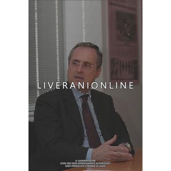 21-04-2005 MILANO REDAZIOE DELLA GAZZETTA DELLO SPORT OSPITE IL PRESIDENTE DELLA LAZIO CALCIO CLAUDIO LOTITO MELLA FOTO CLAUDIO LOTITO AG ALDO LIVERANI SAS