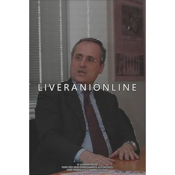 21-04-2005 MILANO REDAZIOE DELLA GAZZETTA DELLO SPORT OSPITE IL PRESIDENTE DELLA LAZIO CALCIO CLAUDIO LOTITO MELLA FOTO CLAUDIO LOTITO AG ALDO LIVERANI SAS