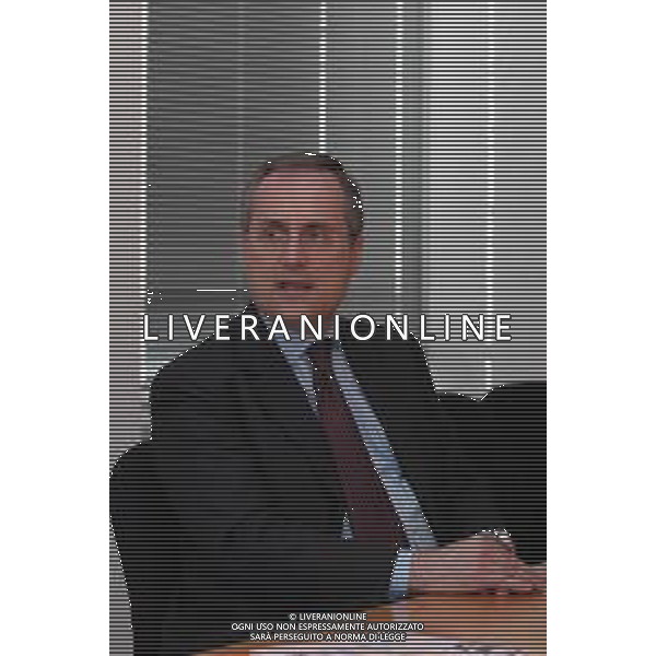 21-04-2005 MILANO REDAZIOE DELLA GAZZETTA DELLO SPORT OSPITE IL PRESIDENTE DELLA LAZIO CALCIO CLAUDIO LOTITO MELLA FOTO CLAUDIO LOTITO AG ALDO LIVERANI SAS