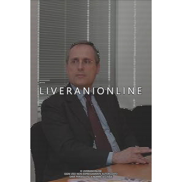 21-04-2005 MILANO REDAZIOE DELLA GAZZETTA DELLO SPORT OSPITE IL PRESIDENTE DELLA LAZIO CALCIO CLAUDIO LOTITO MELLA FOTO CLAUDIO LOTITO AG ALDO LIVERANI SAS