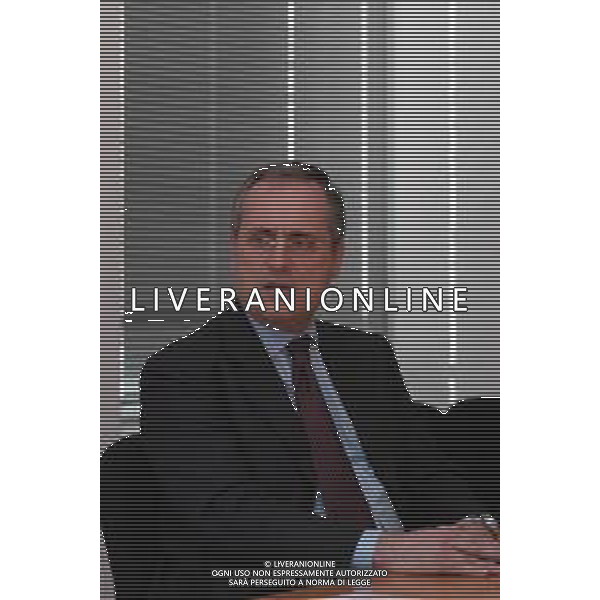 21-04-2005 MILANO REDAZIOE DELLA GAZZETTA DELLO SPORT OSPITE IL PRESIDENTE DELLA LAZIO CALCIO CLAUDIO LOTITO MELLA FOTO CLAUDIO LOTITO AG ALDO LIVERANI SAS
