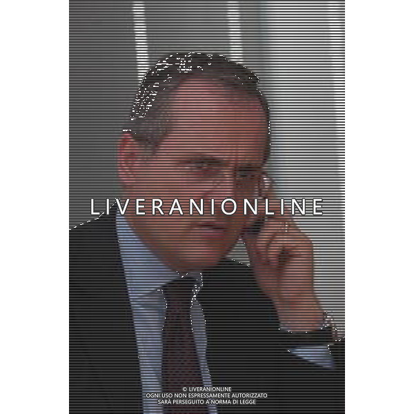 21-04-2005 MILANO REDAZIOE DELLA GAZZETTA DELLO SPORT OSPITE IL PRESIDENTE DELLA LAZIO CALCIO CLAUDIO LOTITO MELLA FOTO CLAUDIO LOTITO AG ALDO LIVERANI SAS